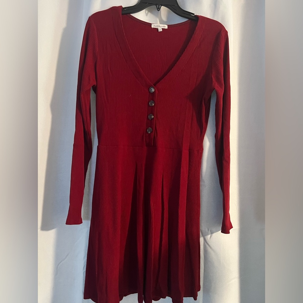 Red Long Sleeve Dress